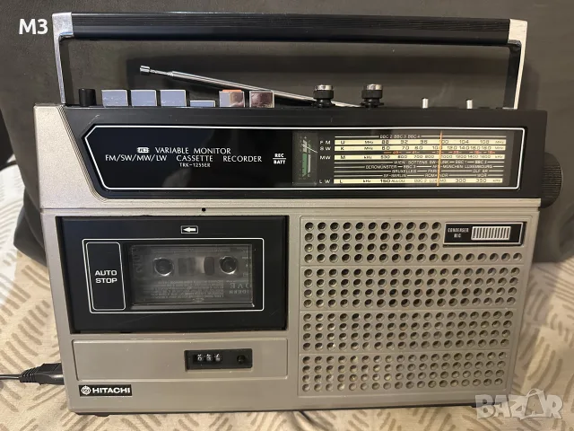 Hitachi TRK 1255, Касетофон от 1973г. Работи и на касета и на радио. 🇯🇵 