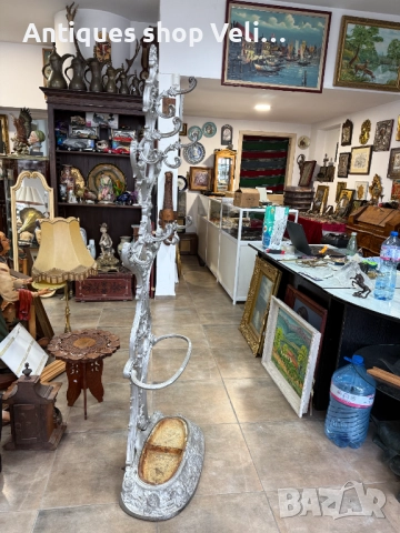  Френска закачалка за дрехи и чадъри 19В. №7621  , снимка 3 - Антикварни и старинни предмети - 52469248