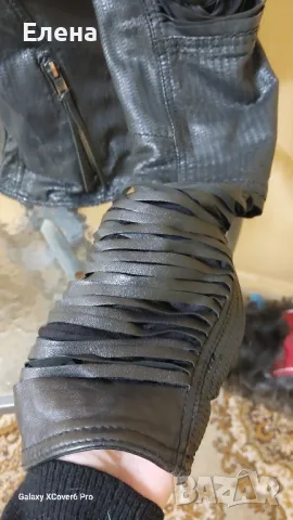 Яке TRUE-BORN. Естествена кожа. размер S., снимка 5 - Якета - 49744286