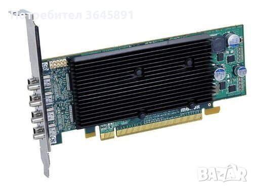 Matrox M9148 LP PCIe x16 четириядрена графична карта - НОВА, снимка 4 - Видеокарти - 41473247