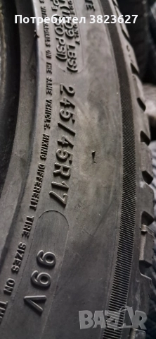 2 зимни гуми Мишелин 245 45 17, снимка 6 - Гуми и джанти - 52699557