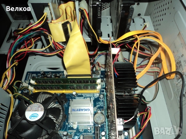 Компютър двуядрен, монитор, клавиатура, мишка, снимка 9 - За дома - 53444371