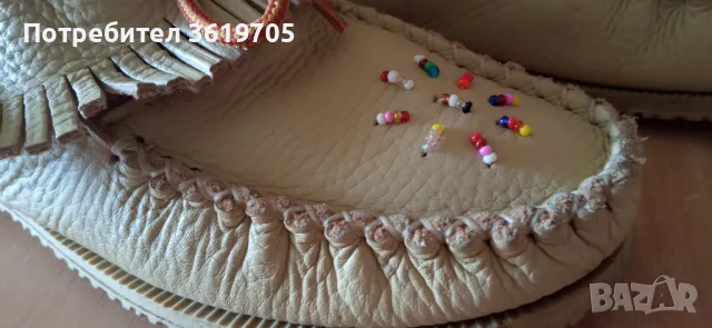 Дамски обувки Ръчно изработени мокасини естествена кожа размер 38, снимка 4 - Дамски ежедневни обувки - 49761333