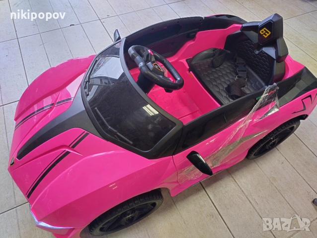 X Акумулаторна кола CORDOBA розова, снимка 8 - Детски велосипеди, триколки и коли - 53569563