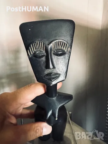 Африканска фигура Ашанти, снимка 4 - Антикварни и старинни предмети - 47385003