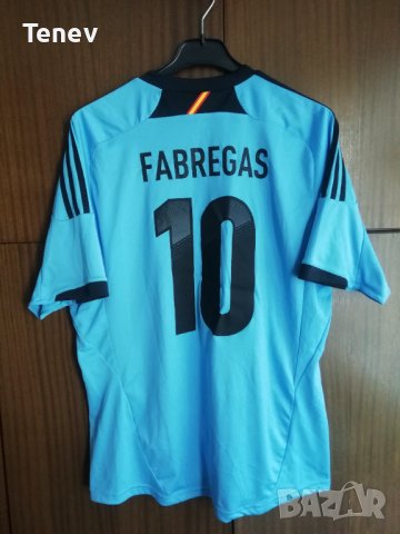 Spain Cesc Fabregas Adidas оригинална рядка футболна тениска фланелка Испания Фабрегас 