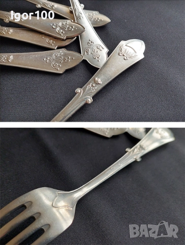 Vintage set - вилици, алпака Германия, снимка 4 - Прибори за хранене, готвене и сервиране - 52679873