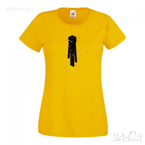 Дамска тениска Enderman 1 майнкрафт Minecraft,Игра,Забавление,подарък,Изненада,Рожден Ден., снимка 3 - Тениски - 36520686