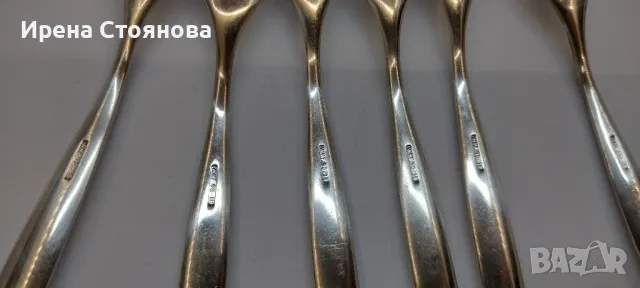 Елегантен винтидж комплект от твърдо посребрени прибори за хранене, серия  Form Heidelberg WM 90. , снимка 8 - Антикварни и старинни предмети - 49377679
