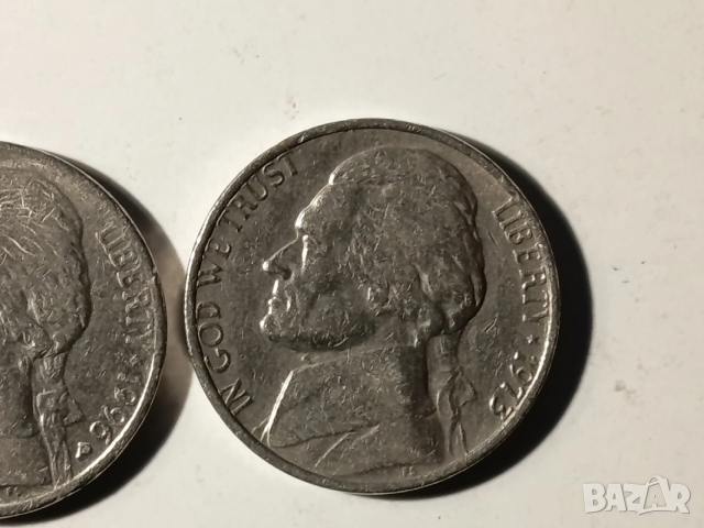 5 американски цента различни години, снимка 8 - Нумизматика и бонистика - 53214125