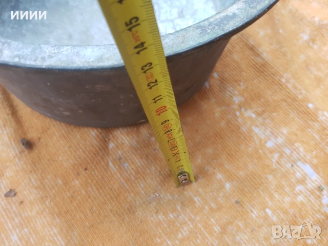 Бакърена тенджера с капак 2, снимка 4 - Антикварни и старинни предмети - 53845007