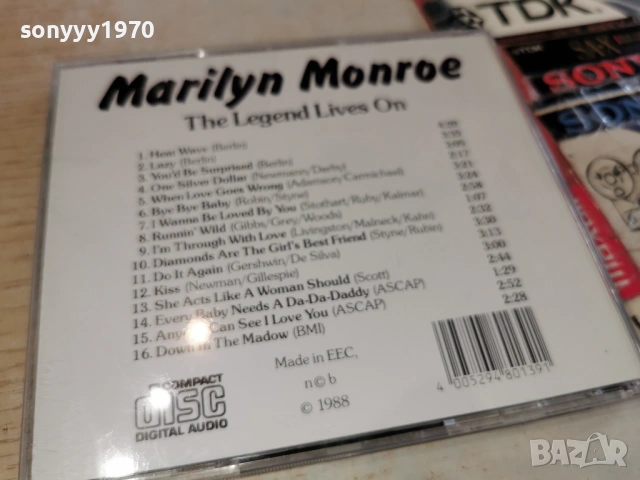 MARILIN MONROE CD ВНОС GERMANY 1303261341H2E6R, снимка 2 - CD дискове - 53825449