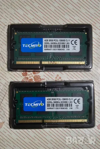 Нова Ram памет за лаптоп 2×4GB DDR3L 1600MHZ, снимка 2 - Лаптоп аксесоари - 48259623
