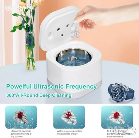 Ултразвуков почистващ уред за протези, ретейнери и бижута, снимка 2 - Други - 50033146