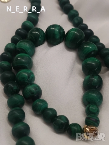 Комплект от естествен малахит, снимка 2 - Бижутерийни комплекти - 52638450