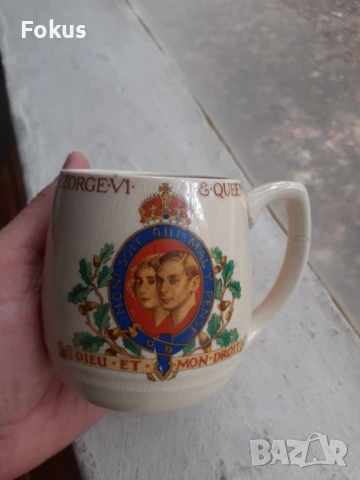 Английска колекционерска чаша порцелан, снимка 4 - Антикварни и старинни предмети - 53369900