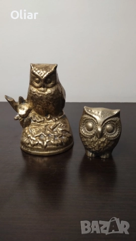 Красива статуетка на бухал. Месинг. , снимка 6 - Статуетки - 51303705
