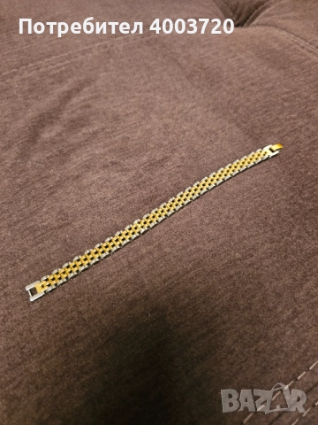 Унисекс гривна Ролекс плетка златна визия, снимка 9 - Гривни - 51858696