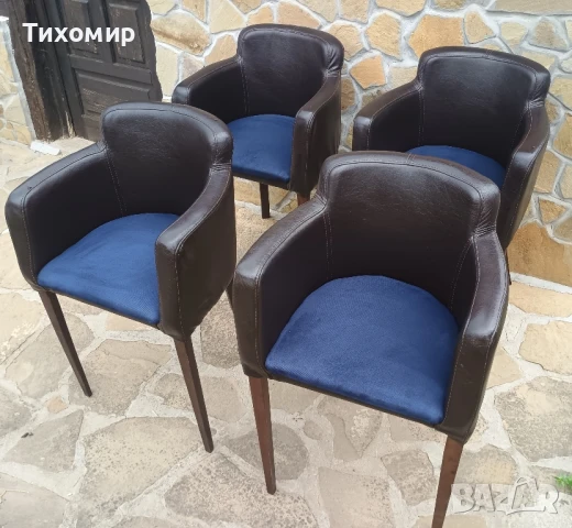 Кожени бар столове.