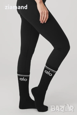 Дълги чорапи черни и бели А, снимка 3 - Дамски чорапи - 52357172