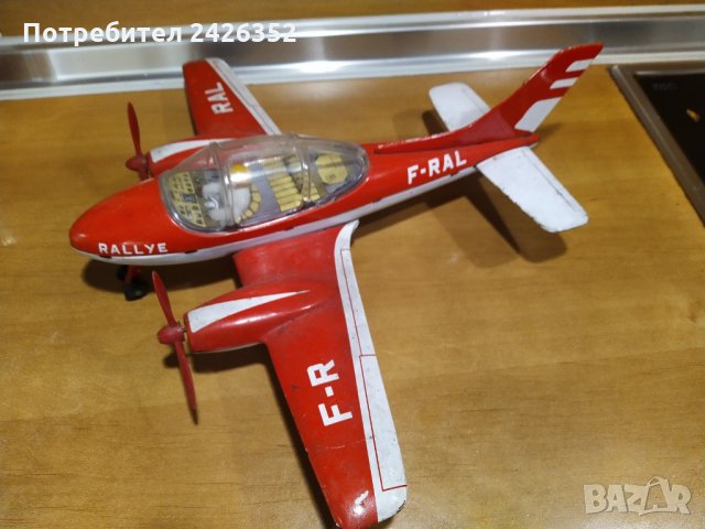Ламаринена играчка, самолет, France, 1960-те год., снимка 1