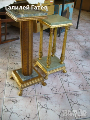 Винтидж Пиедестали - Постаменти, снимка 2 - Антикварни и старинни предмети - 53146496