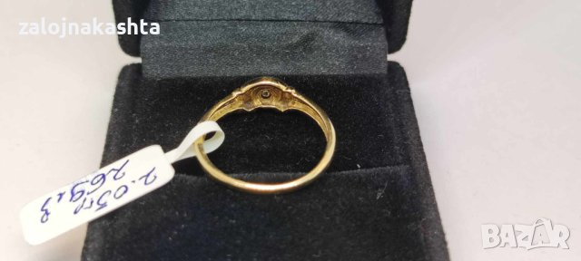 Златен пръстен с Брилянт-2.05гр/14кр, снимка 6 - Пръстени - 42733199