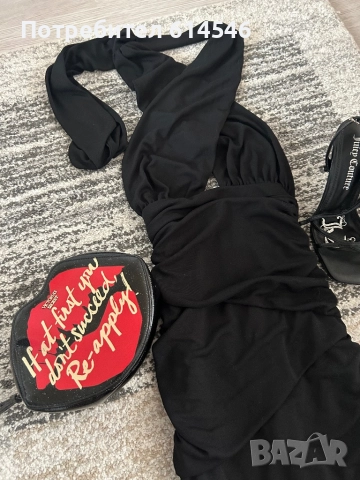 Черна рокля Zara