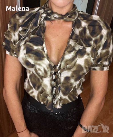Оригинална дамска блуза на Just cavalli !, снимка 5 - Блузи с дълъг ръкав и пуловери - 41921009
