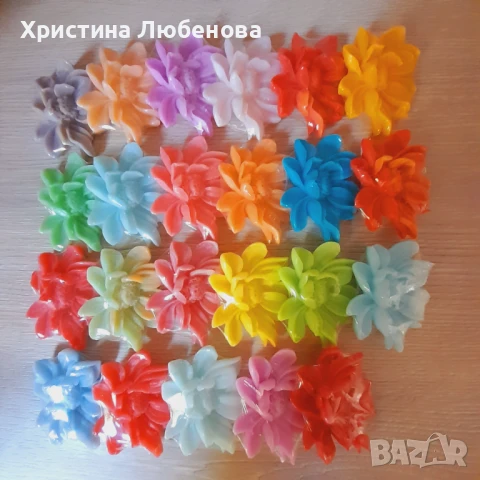 Глицеринови цветя, снимка 6 - Декорация за дома - 51382990