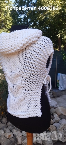 ръчно изплетено детско пончо , снимка 8 - Детски якета и елеци - 51855383