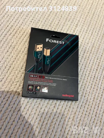 Audioquest Forest Usb 2.0  A-B 1,5m, снимка 1 - Други - 47507411