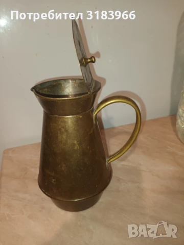 голяма кана от месинг, снимка 2 - Антикварни и старинни предмети - 51172357