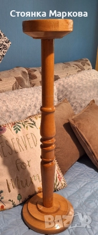 Масивна поставка за ваза,лампа,свещник, снимка 6 - Декорация за дома - 51655078