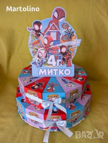 Картонена торта Спайдърмен, снимка 2 - Други - 52936772