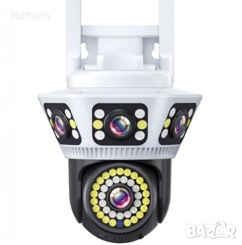 Пълноцветна панорамна 6K Wi-Fi камера за нощно виждане 