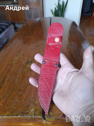 Стара кожена кания за нож #14, снимка 4 - Други ценни предмети - 44744574