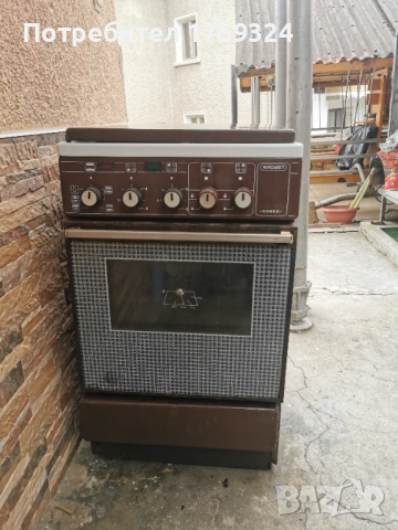 Фурна с котлони на ток и 2 котлона на газ