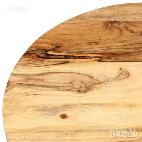 vidaXL Стифиращи маси, 3 бр, акация масив, снимка 4 - Маси - 56146539