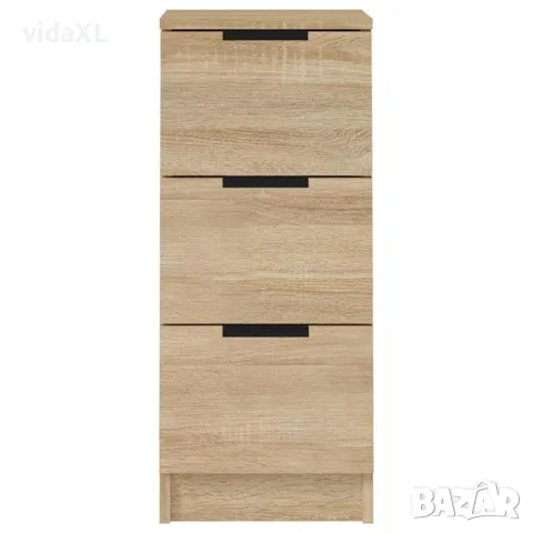 vidaXL Сайдборд, дъб сонома, 30x30x70 см, инженерно дърво, снимка 4 - Бюфети - 56148028