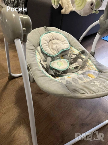 CANGAROO Електрическа люлка BABY SWING СИВ, снимка 2 - Детски люлки - 53250221