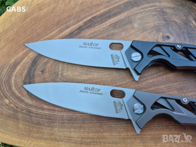 Руски сгъваем нож НОКС МАЙОР нов модел, снимка 7 - Ножове - 51667974