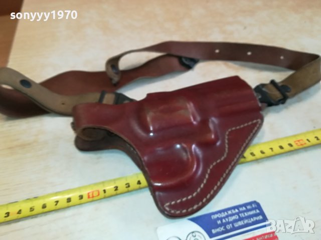 VEGA-HOLSTER 0104-ОРИГИНАЛЕН КОЖЕН КОБУР ЗА РЕВОЛВЕР 2210231653, снимка 12 - Антикварни и старинни предмети - 42674874