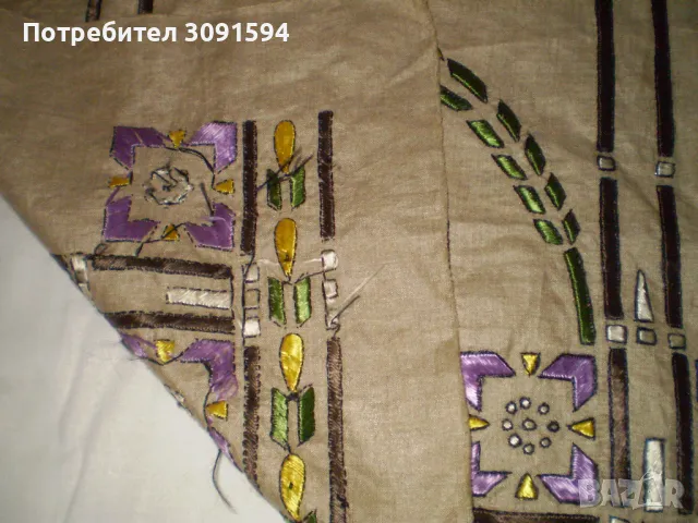 Народно изкуство от 19-ти век Стара ръчна бродерия  Гоблен Копринена бродерия, снимка 4 - Други - 47931310