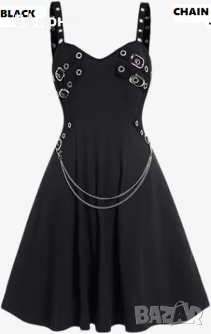 Стиймпънк рокля,Секси рокля, мини черна рокля, готик рокля, снимка 3 - Рокли - 47491014