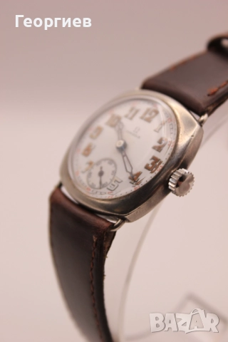 Omega WW1 Trench Watch – Сребърен оригинал от 1916 г. механичен, снимка 8 - Мъжки - 52369554