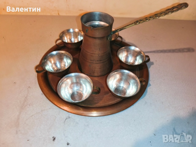 Бакърен сервиз 26, снимка 2 - Антикварни и старинни предмети - 52541384