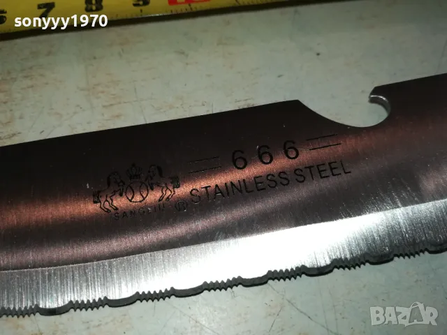 666 STAINLESS STEEL-НОЖ НОЖОВКА 1303251528, снимка 16 - Ножове - 49480551
