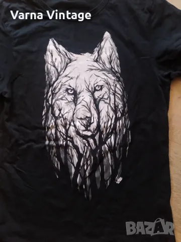 Тениска Вълк. размер М. CROOP., снимка 2 - Тениски - 50332805