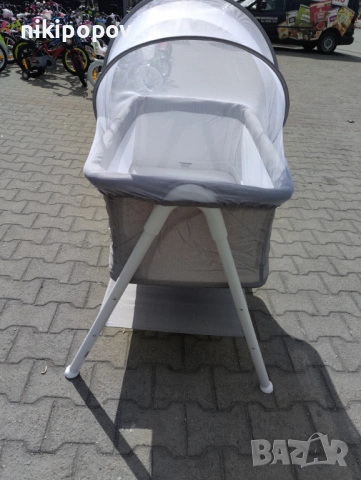 MONI Бебешко легло KALINIHTA сив, снимка 8 - Кошарки - 53565214